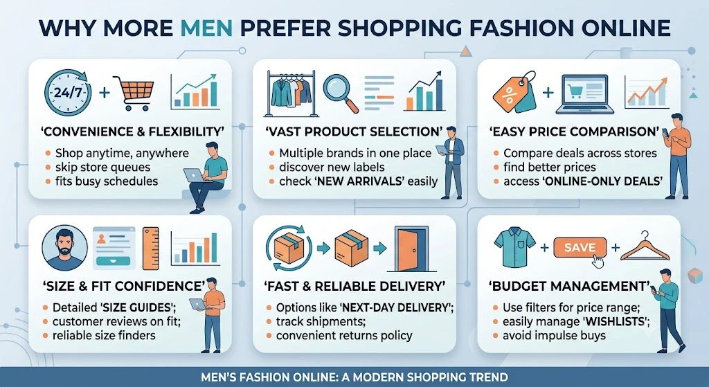 Men Prefer Shopping Fashion Online