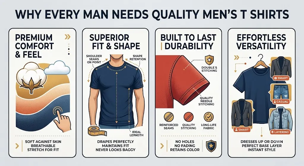Why every man needs quality men's t-shirt